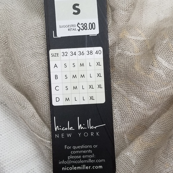 NWT Nicole Miller Black Lace Bralette - Picture 7 of 8